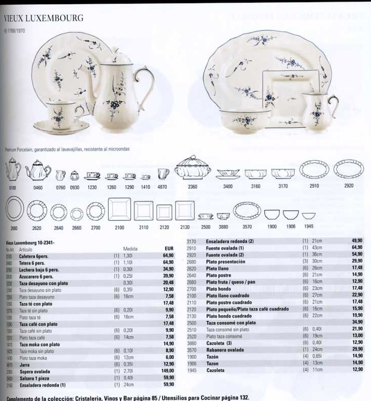 Villeroy and Boch Old Luxembourg